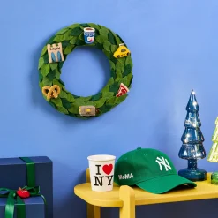 MoMA NYC Felt Holiday Wreath