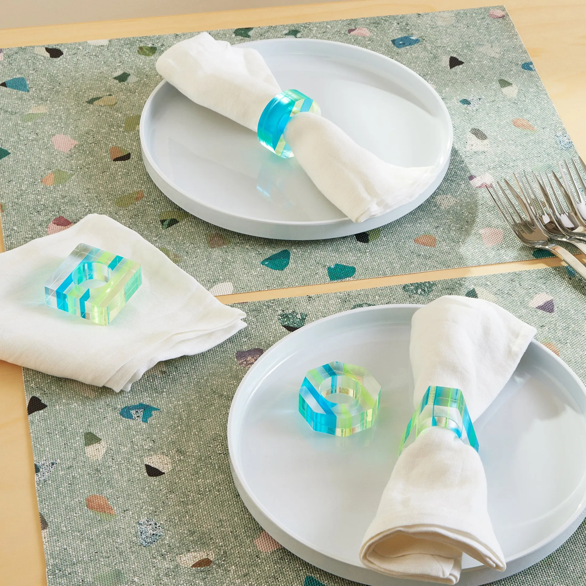 Nicolai Canetti Chromatic Napkin Rings - Set of 4