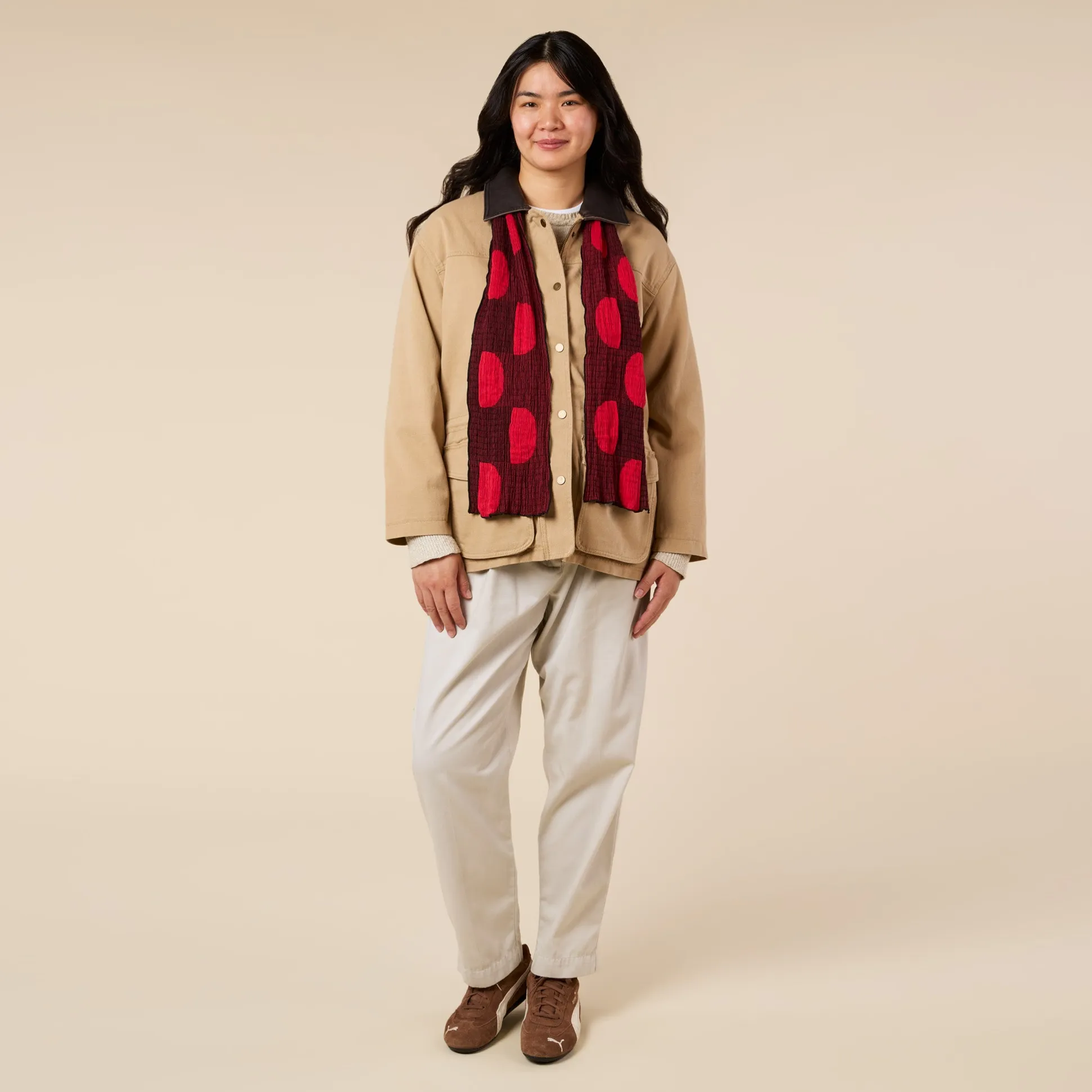 Nuno Pockets Cotton-Blend Scarf