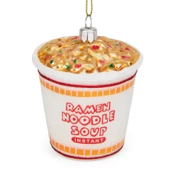 NYC Glass Holiday Ornament - Cup O' Noodles
