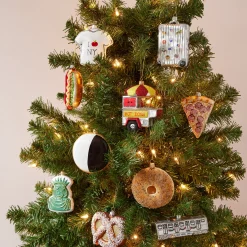 NYC Glass Holiday Ornament - Everything Bagel