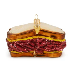 NYC Glass Holiday Ornament - Pastrami