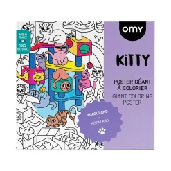 OMY Kitty Giant Coloring Poster