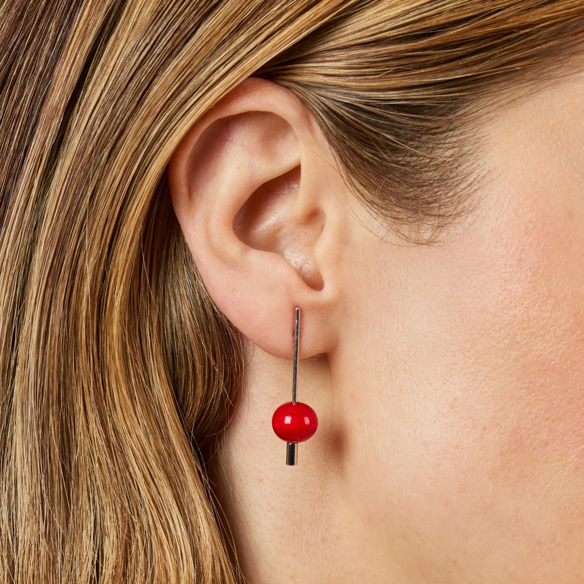 Paletto Glass Sphere Earrings