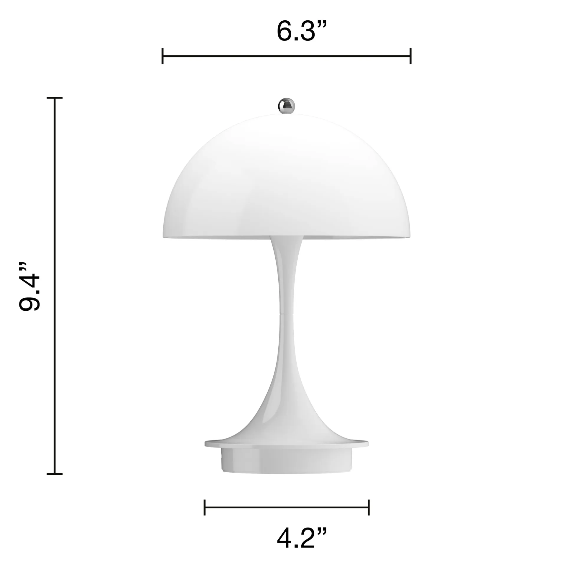 Panthella 160 Portable Table Lamp