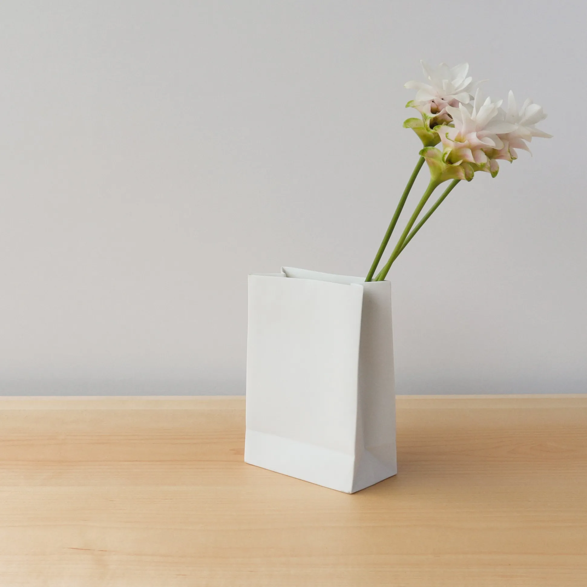 Paper Bag Porcelain Vase