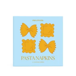 Pasta Linen Cocktail Napkins - Set of 4