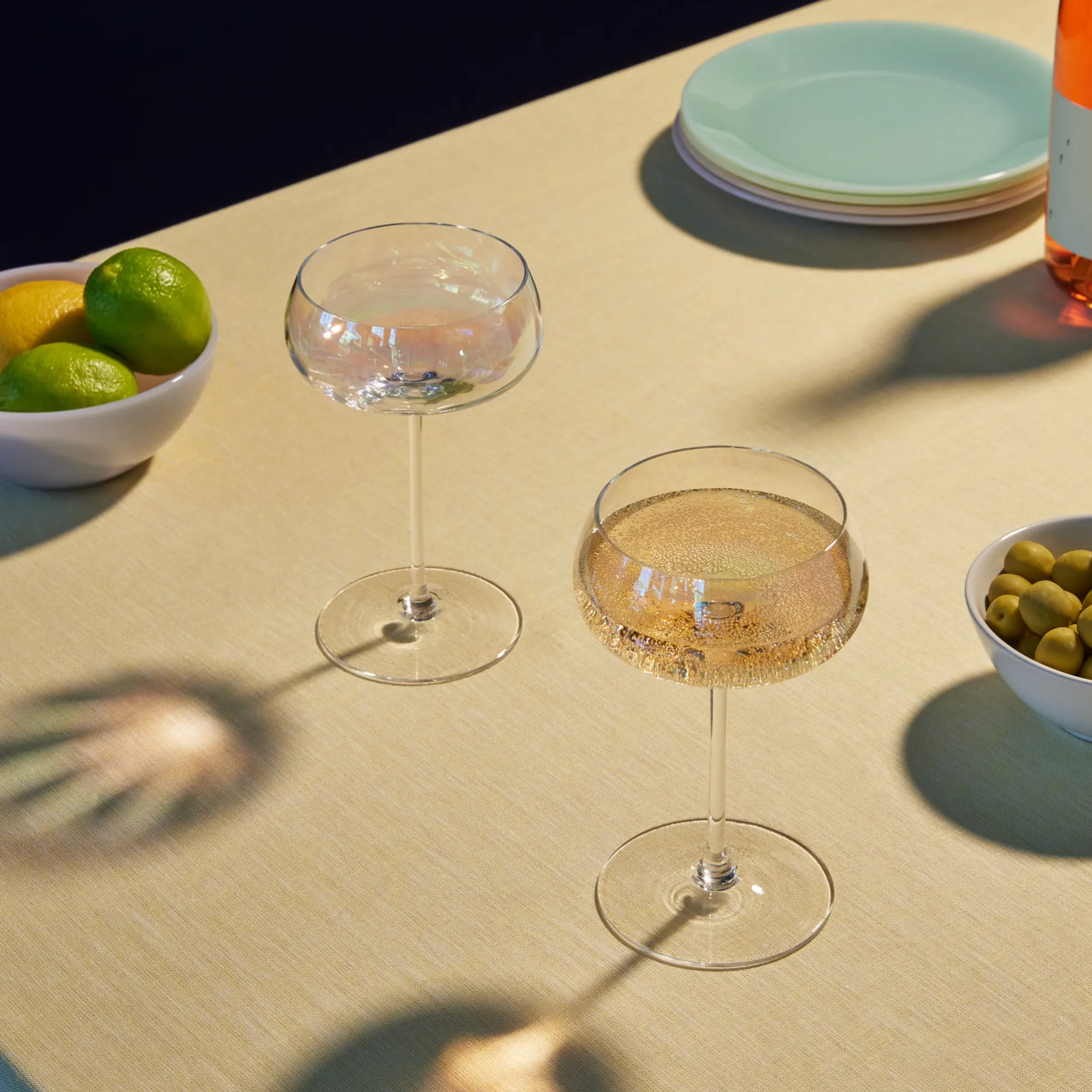 Pearl Glass Drinkware - Set of 2 - Coupe