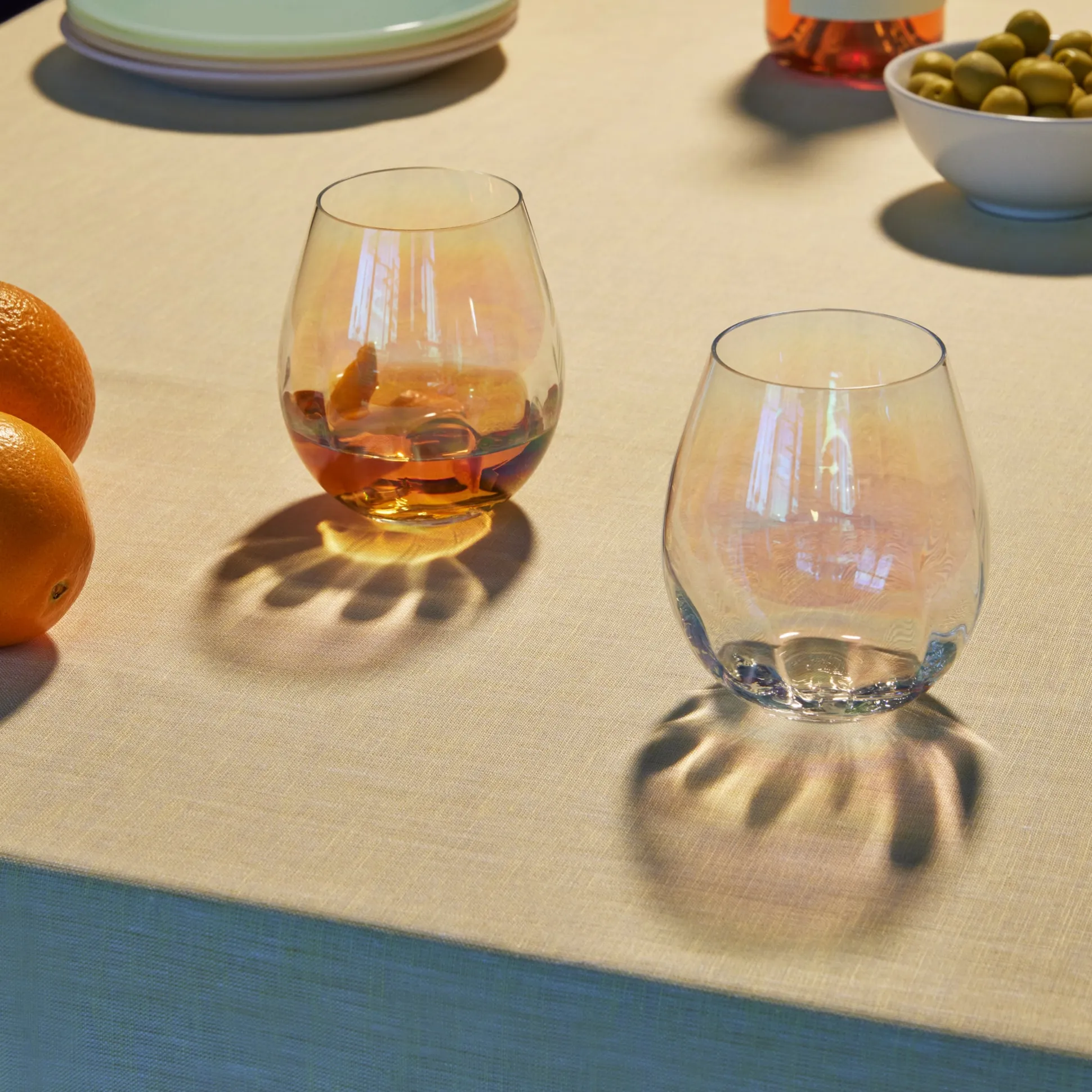 Pearl Glass Drinkware - Set of 2 - Tumbler
