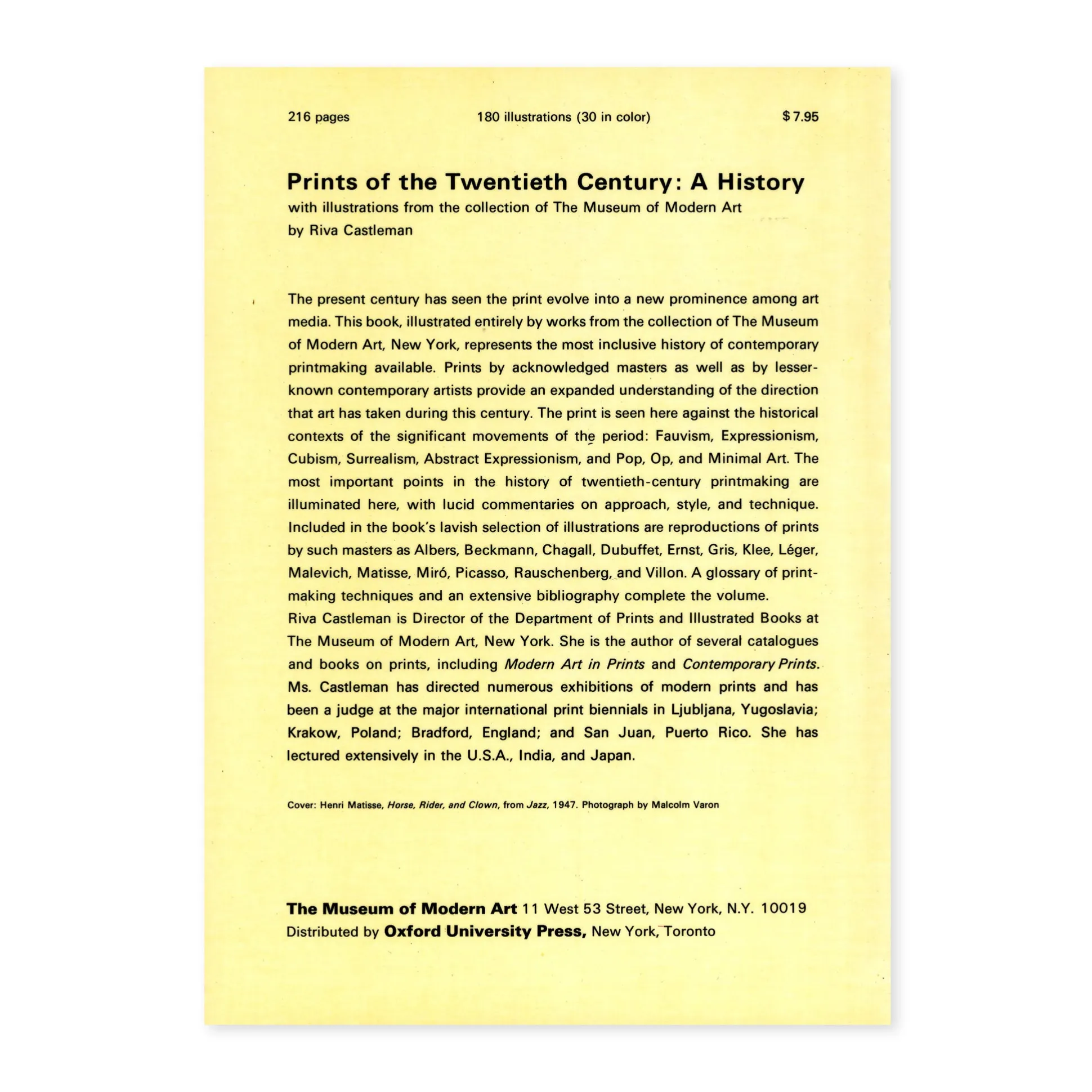 Prints of the Twentieth Century - Paperback