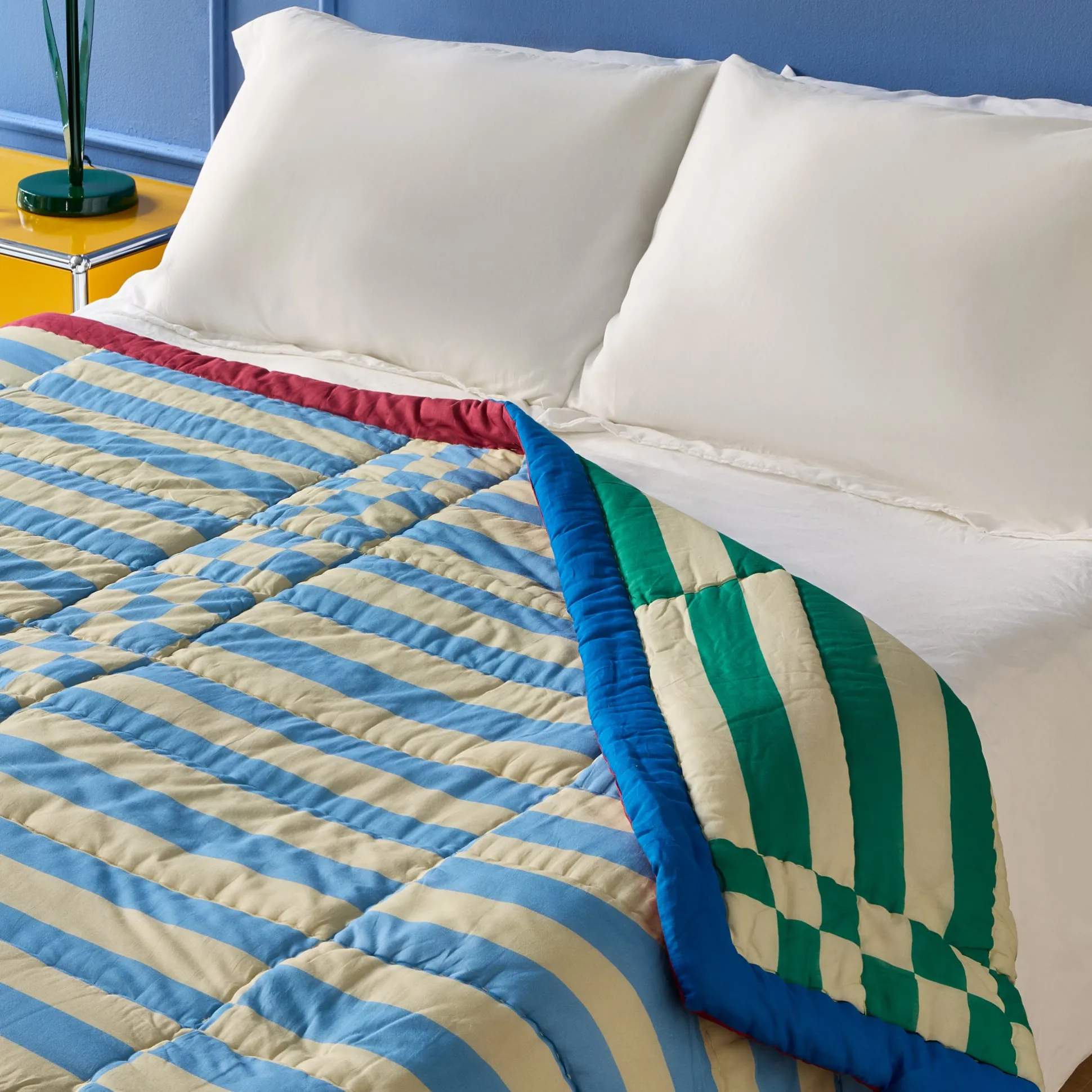 Reversible Cotton Quilt Throw