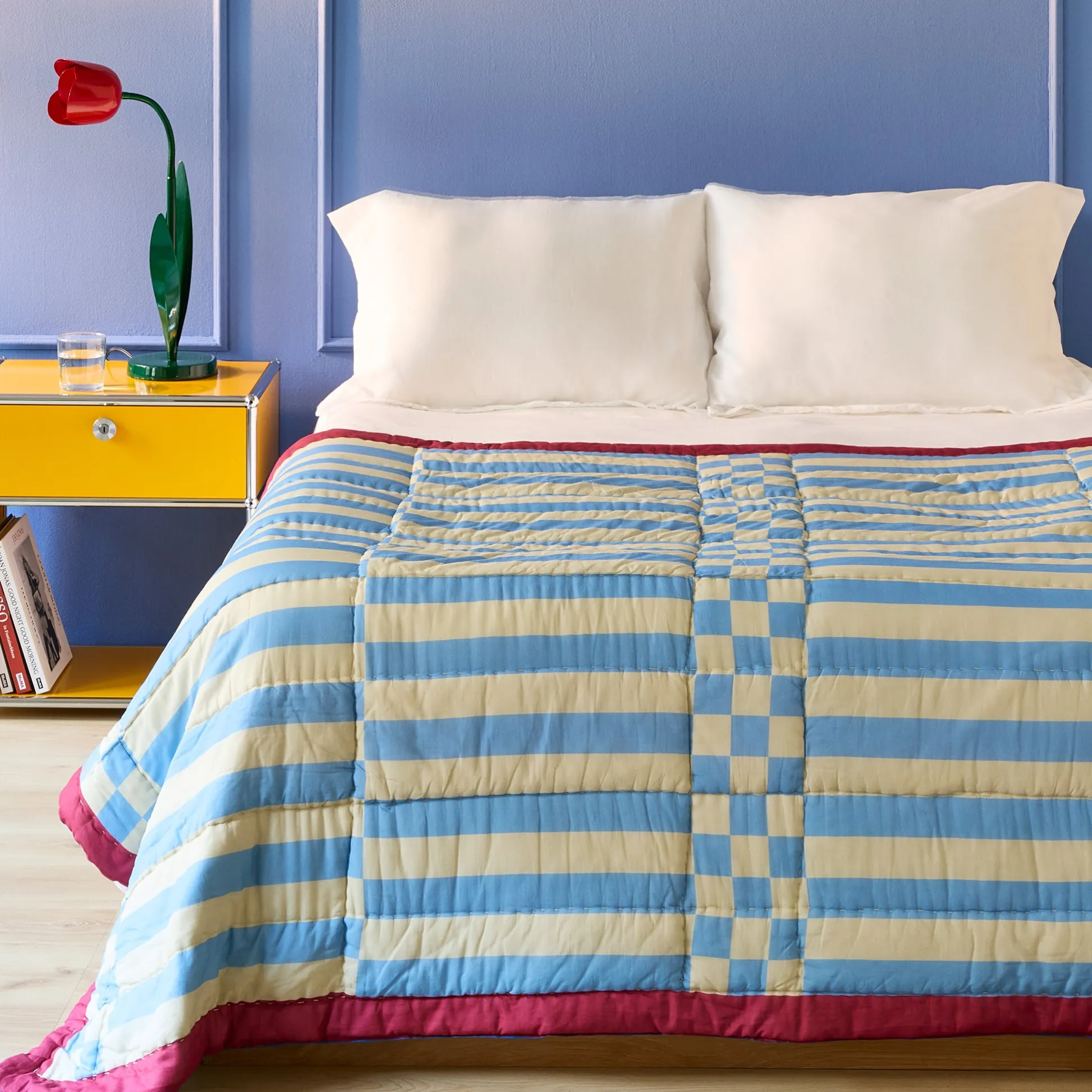 Reversible Cotton Quilt Throw