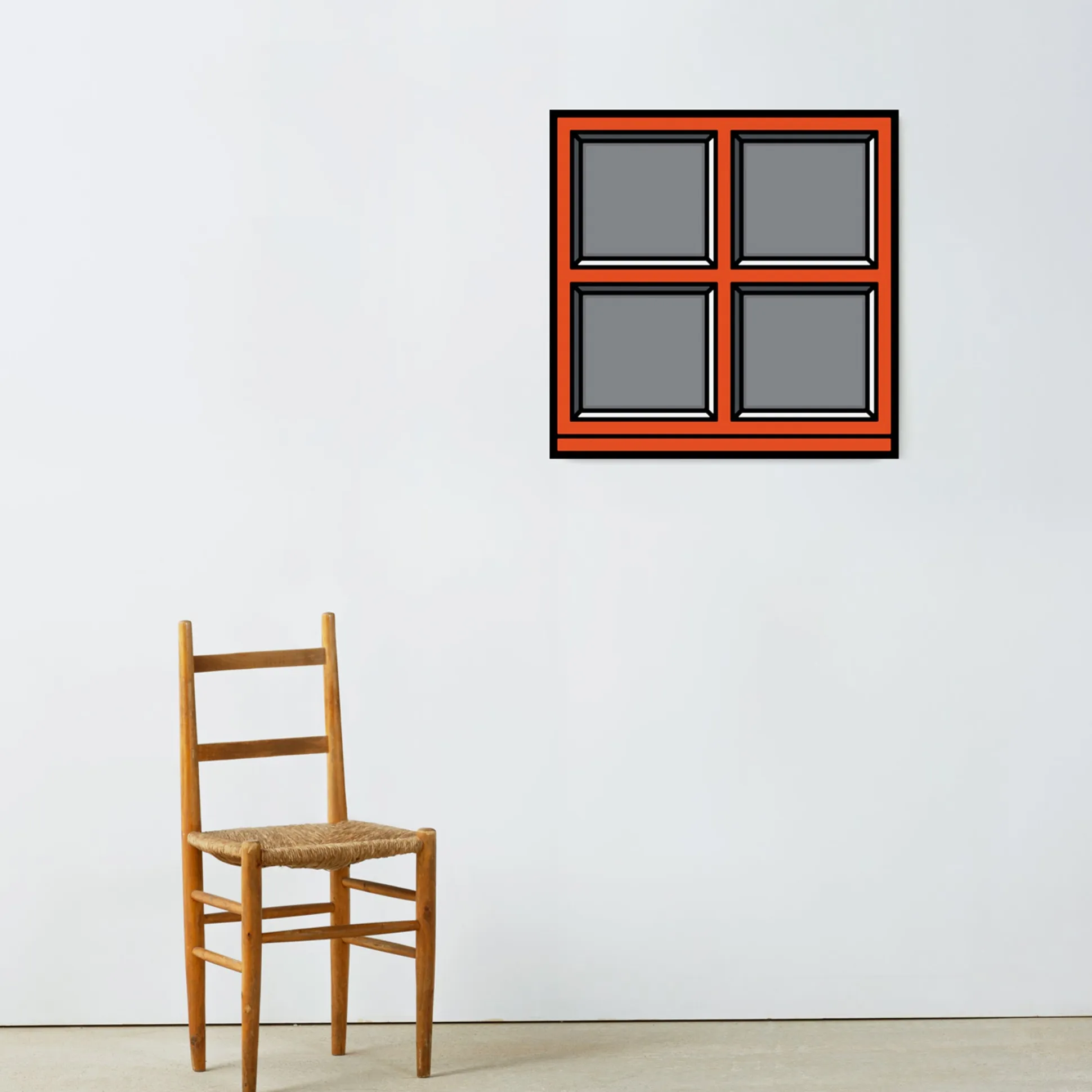 Richard Woods Window 01 Framed Poster