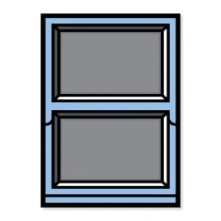 Richard Woods Window 03 Frame Poster
