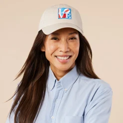 Robert Indiana LOVE Cotton Canvas Baseball Cap
