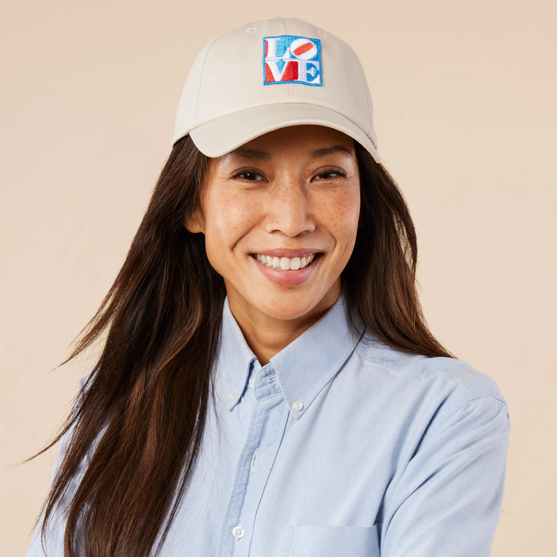 Robert Indiana LOVE Cotton Canvas Baseball Cap