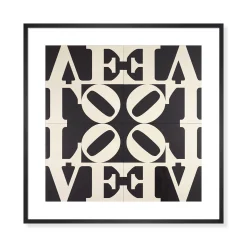 Robert Indiana Love Rises Framed Poster