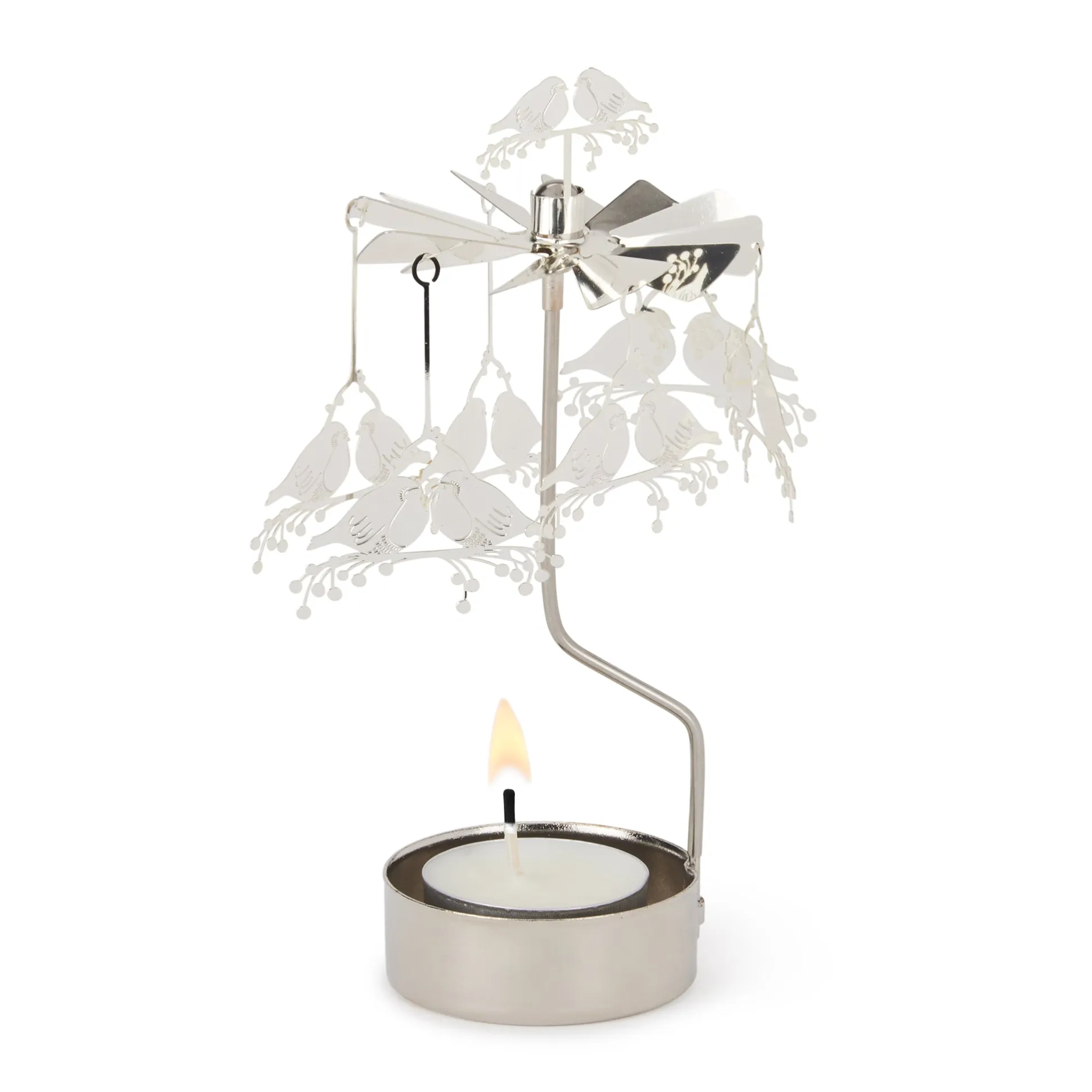 Rotary Birds Tea Light Candle Holder