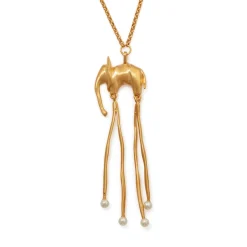 Salvador Dalí Gold-Plated Elephant Necklace