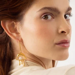 Salvador Dalí Gold-Plated Eye Drop Earrings