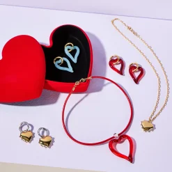 Sandralexandra Heart Of Glass Earrings