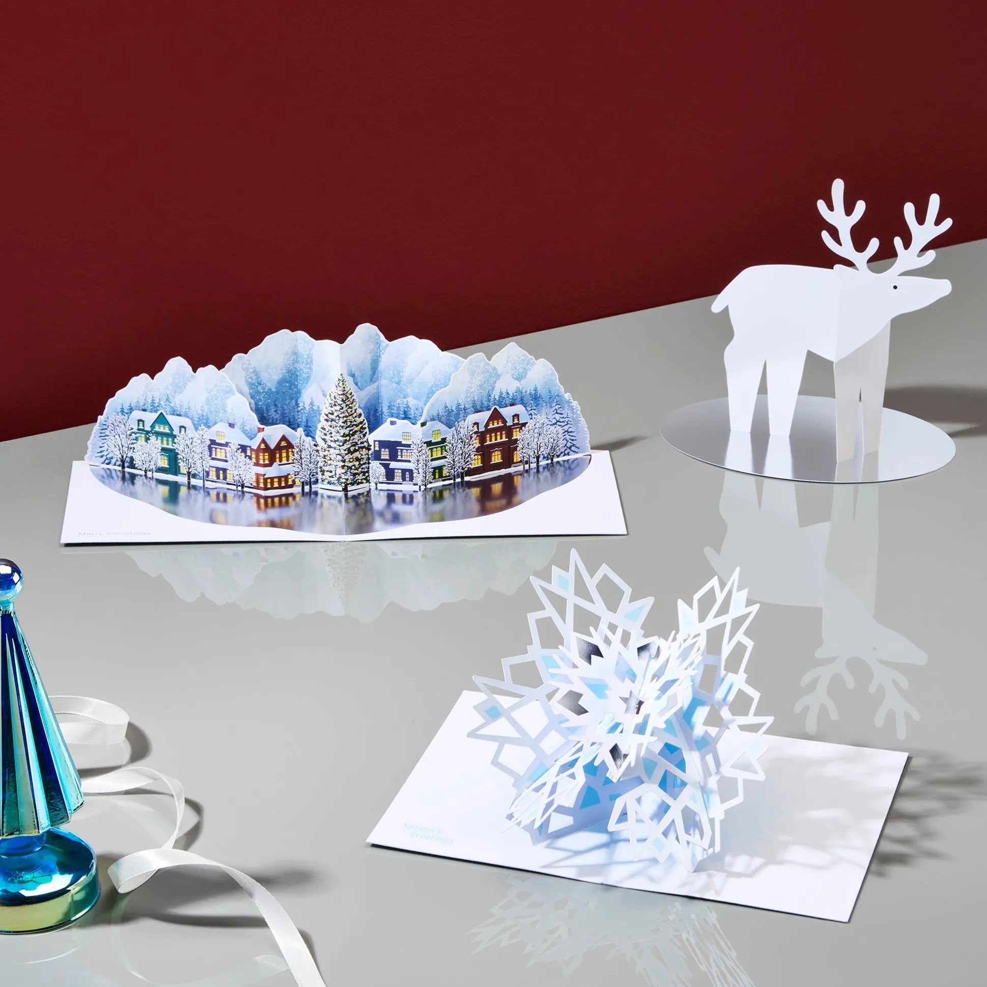 Snowstar Holiday Pop-Up Cards - Set of 8