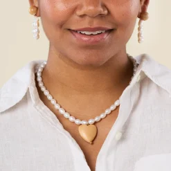 Sophie Monet Pearl Moon Earrings