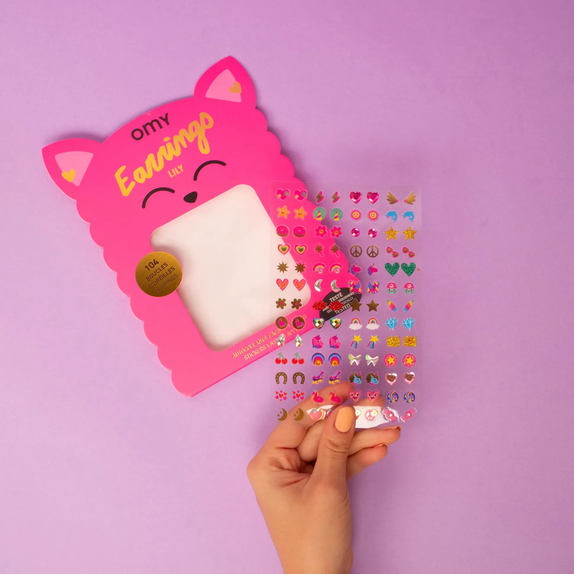 Sticker Earrings for Kids