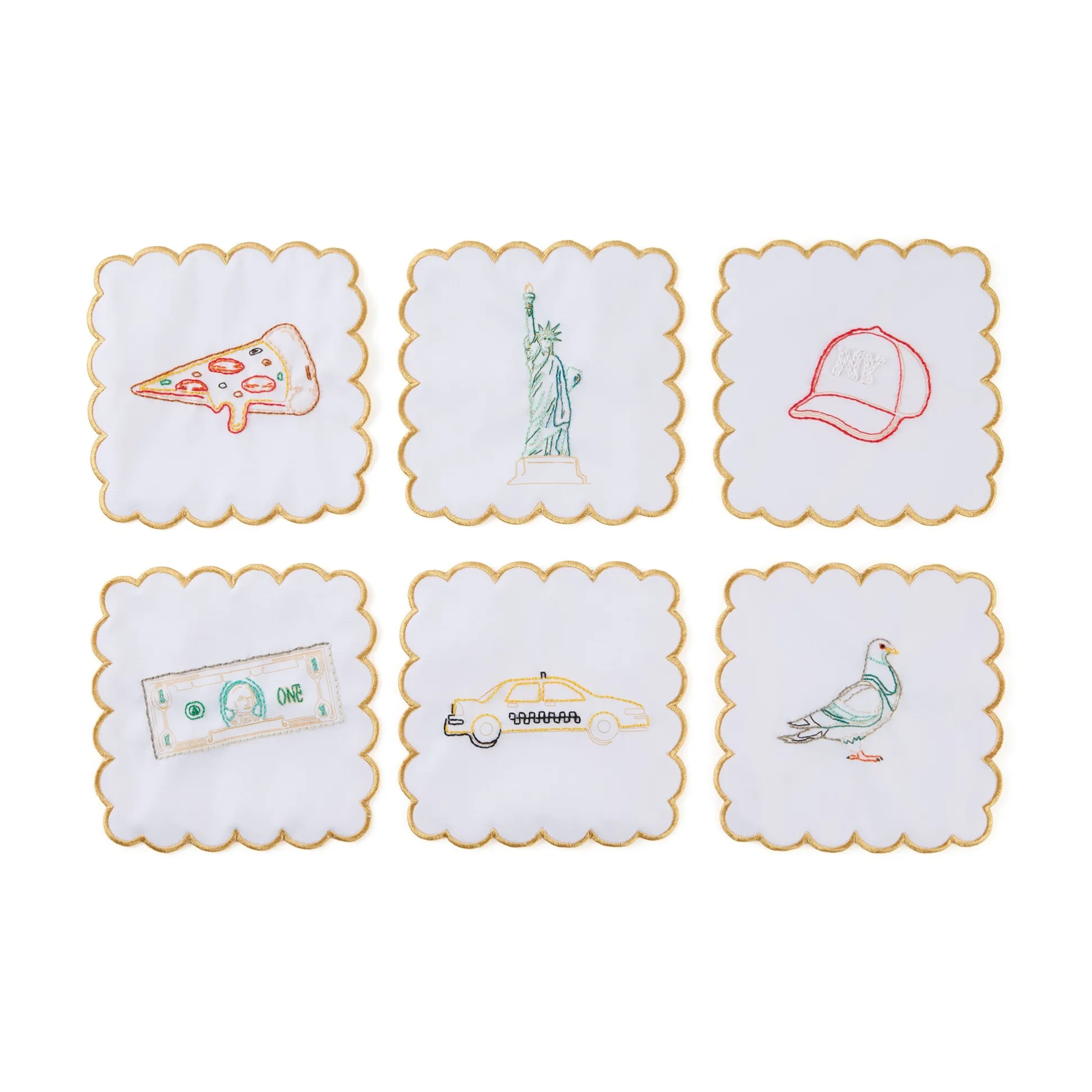Stitch Your Own Cocktail Napkins - Set of 6