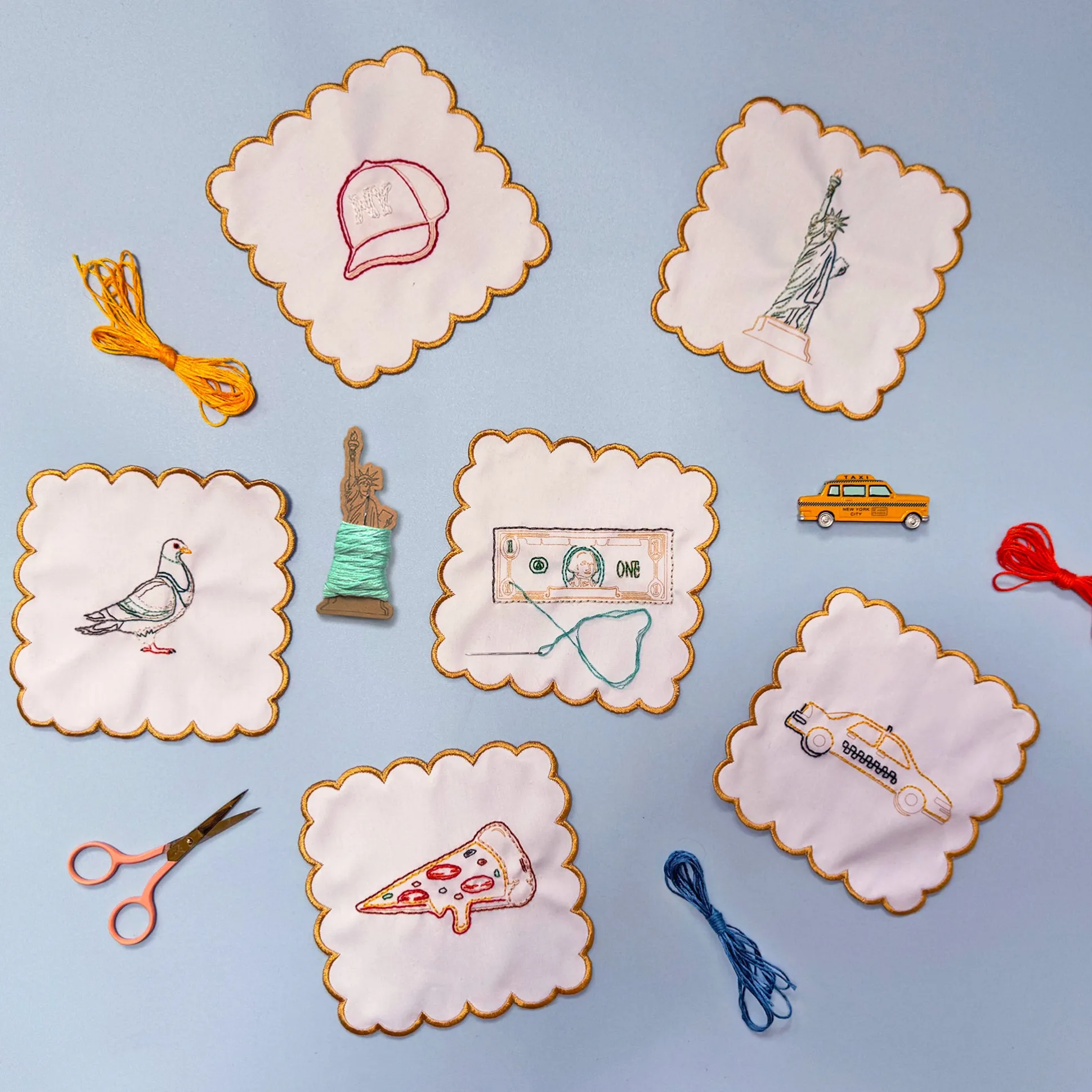 Stitch Your Own Cocktail Napkins - Set of 6