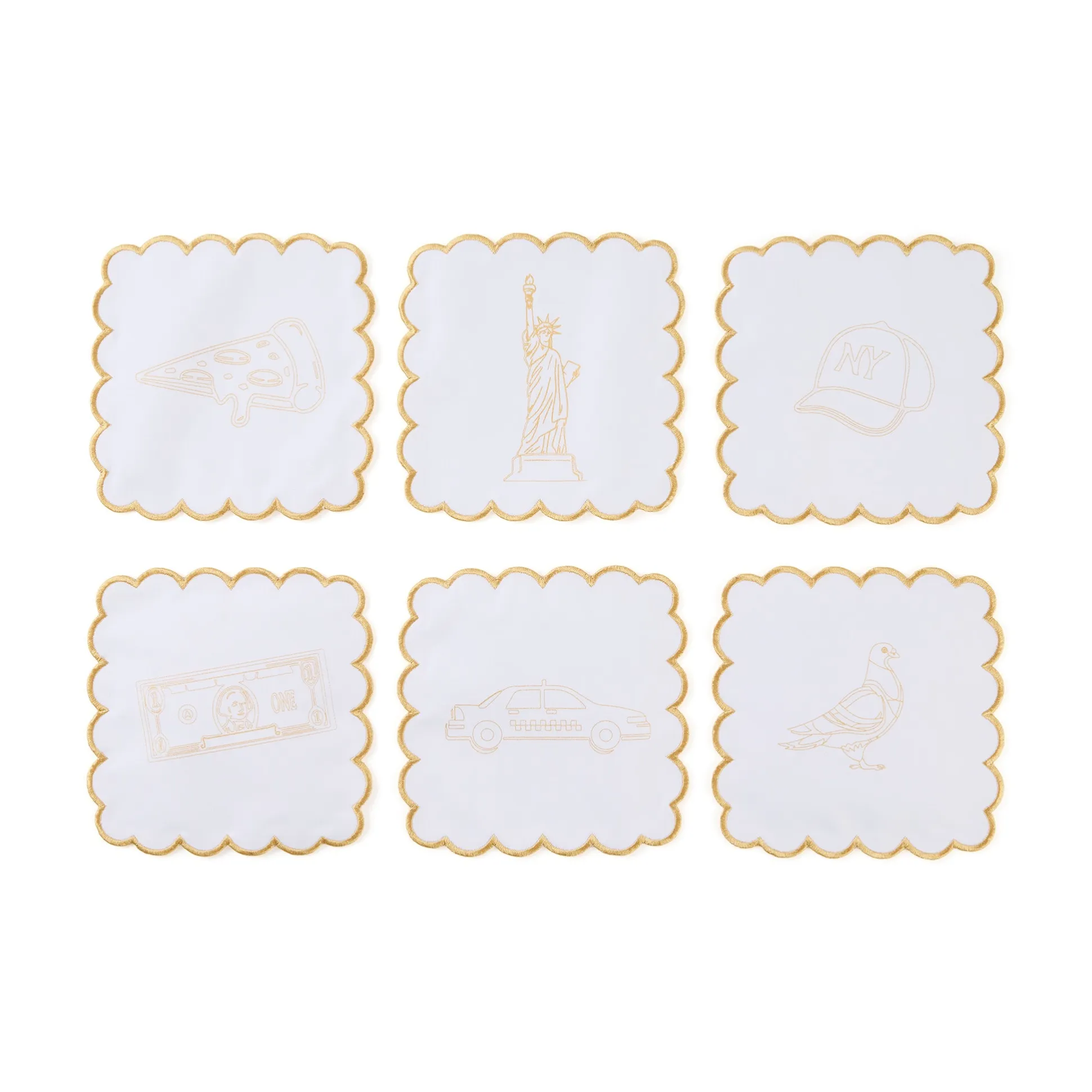 Stitch Your Own Cocktail Napkins - Set of 6