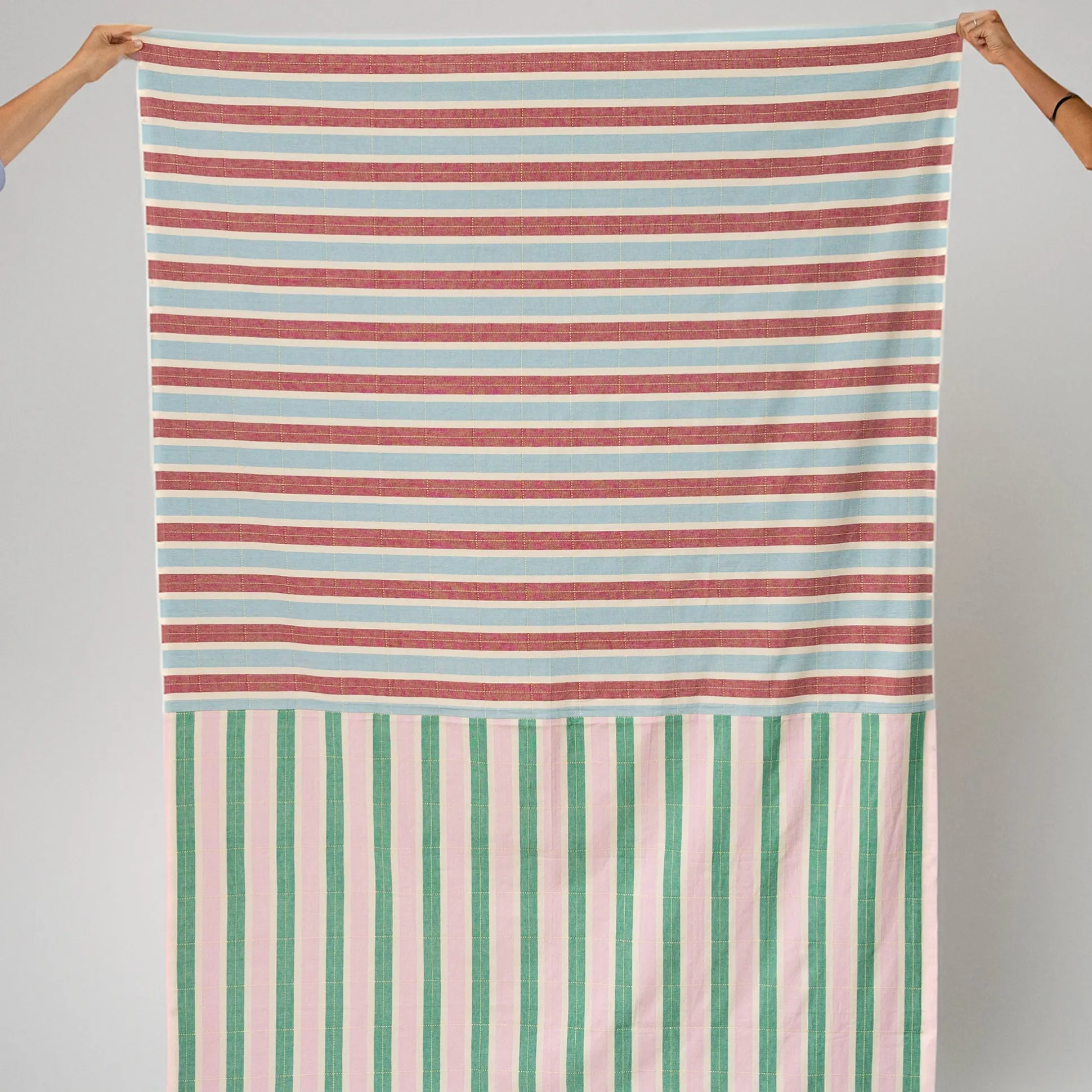 Striped Cotton Tablecloth