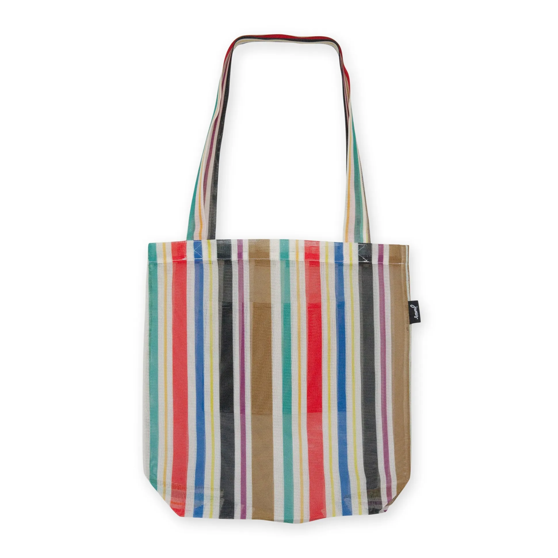 Striped Market Tote Bag in Recycled Plastic