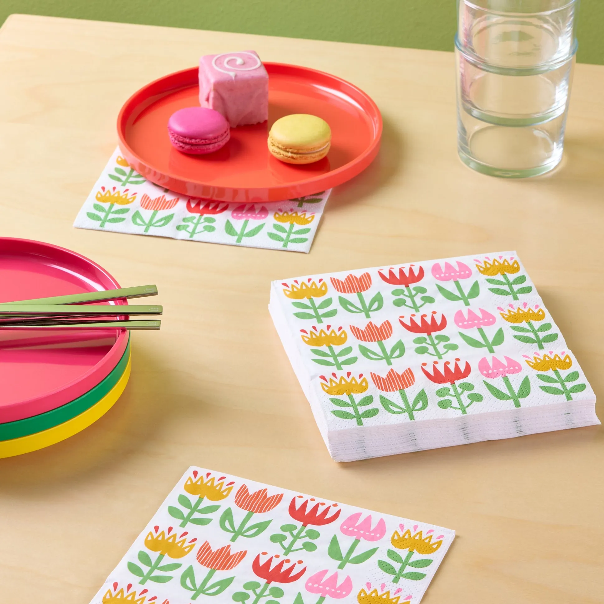 Swedish Tulip Paper Napkins - Set of 20