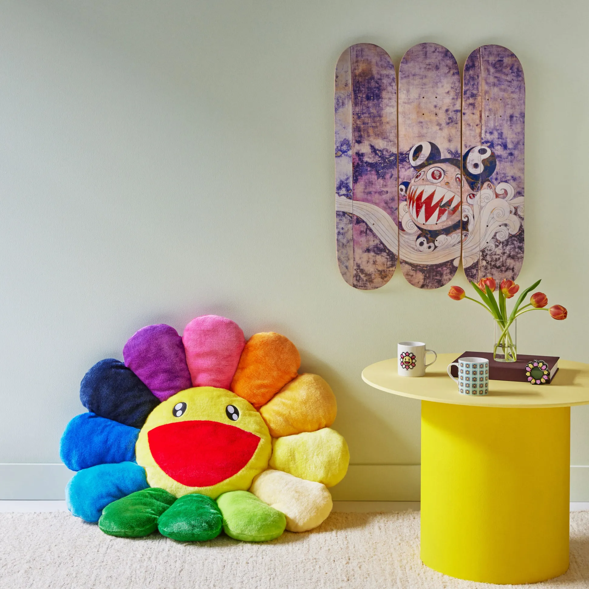 Takashi Murakami Ceramic Flower Mug