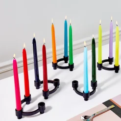 Tapered Rainbow Candles - Set of 12