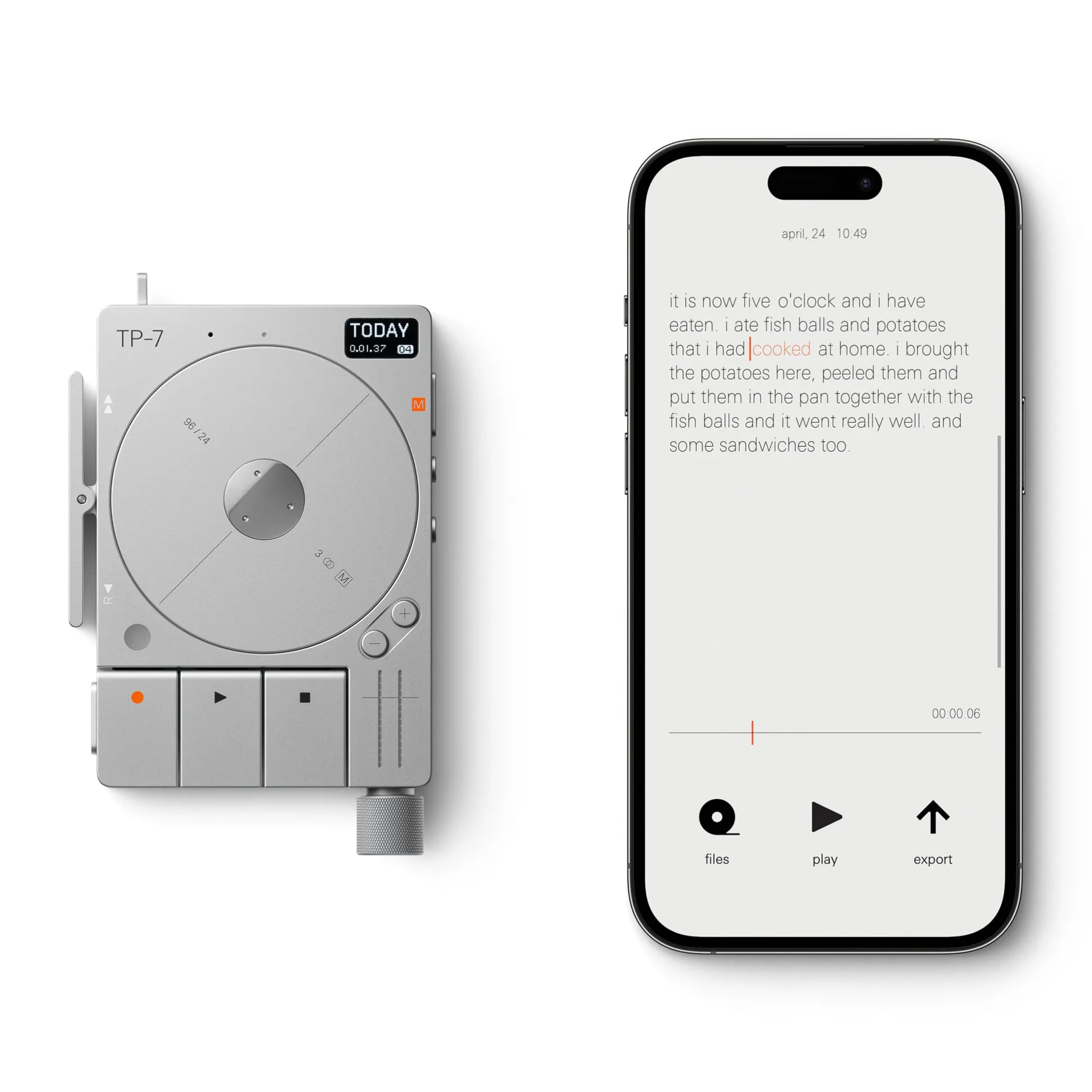 Teenage Engineering TP-7 Field Audio Recorder