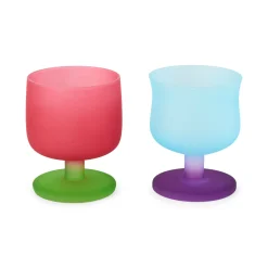 Theme Park Crystal Glass Stemware - Set of 2