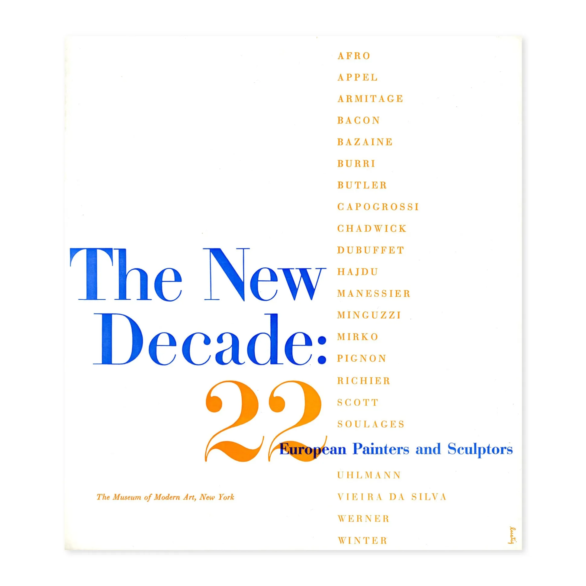 The New Decade:22 European Painters and Sculptors - Paperback
