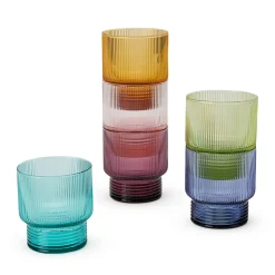 Todo Modo Stacking Glass Tumblers - Set of 6