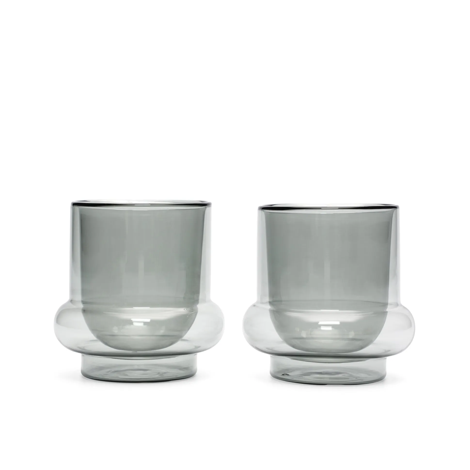 Tom Dixon Bump Insulated Glass Coffee Cups - Set of 2