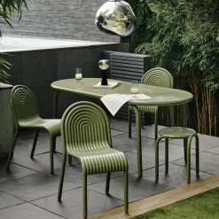 Tom Dixon Groove Obround Outdoor Table