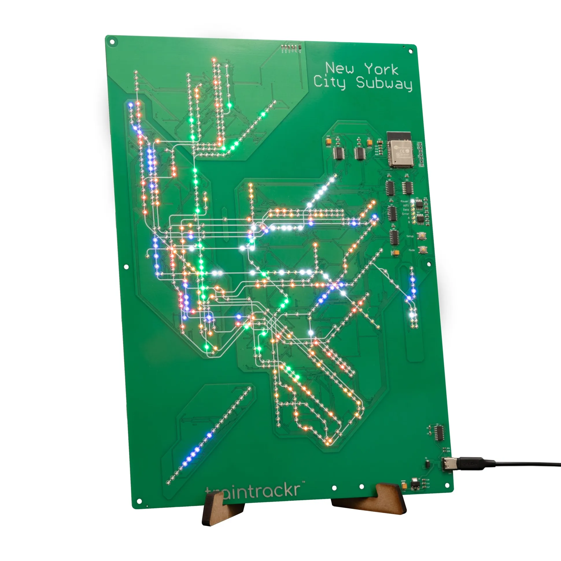 Traintrackr NYC Subway Circuit Board 2.0