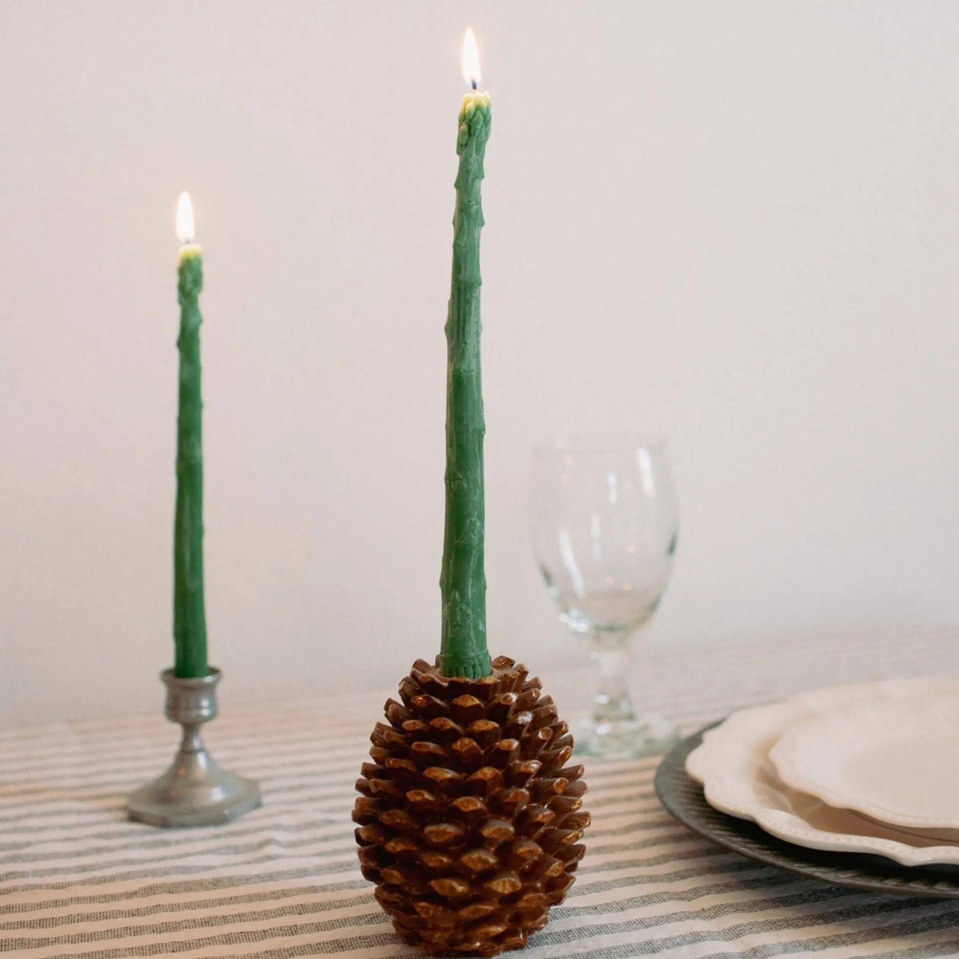 Veggie Taper Beeswax Candles - Set of 2