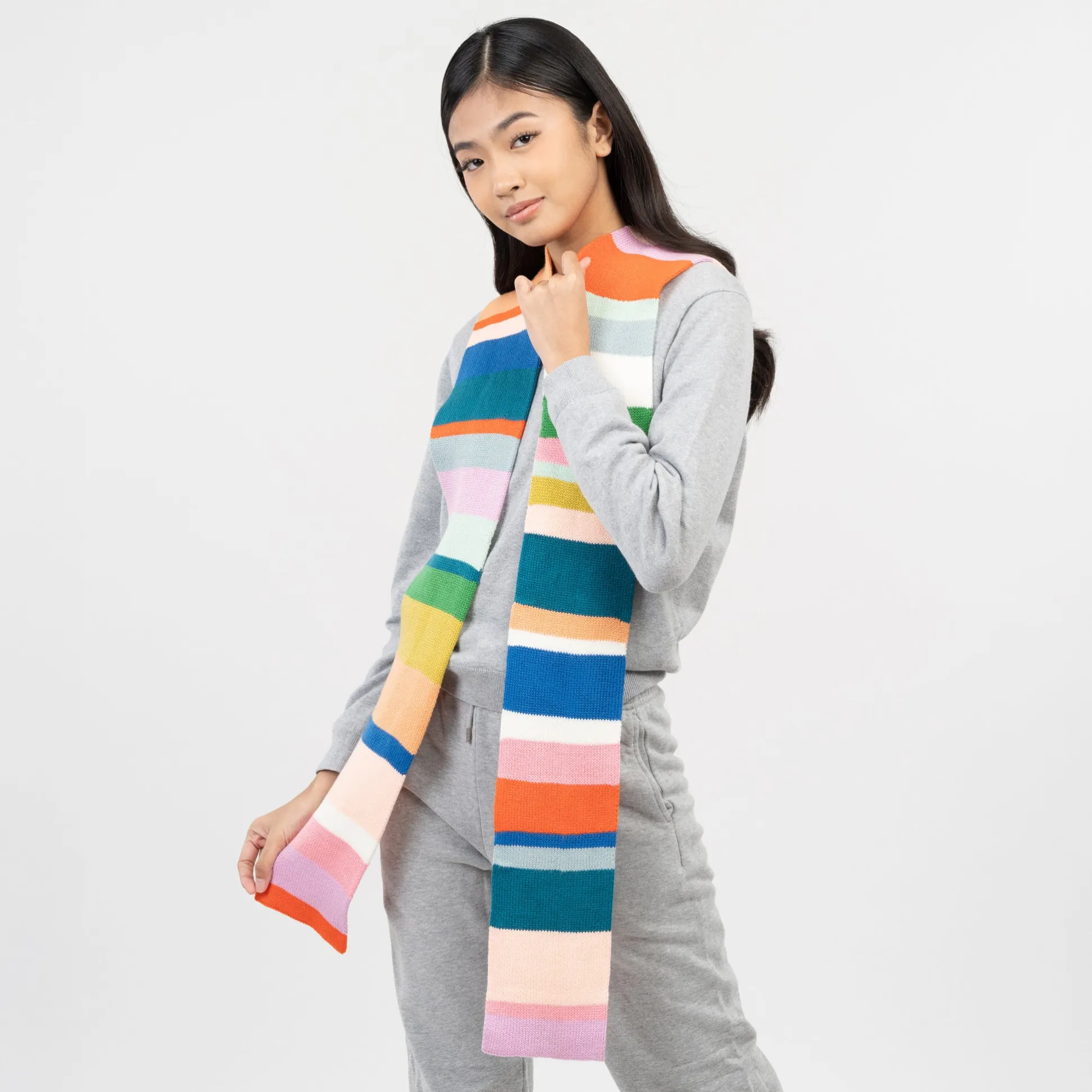 Verloop Skinny Multi Stripe Scarf