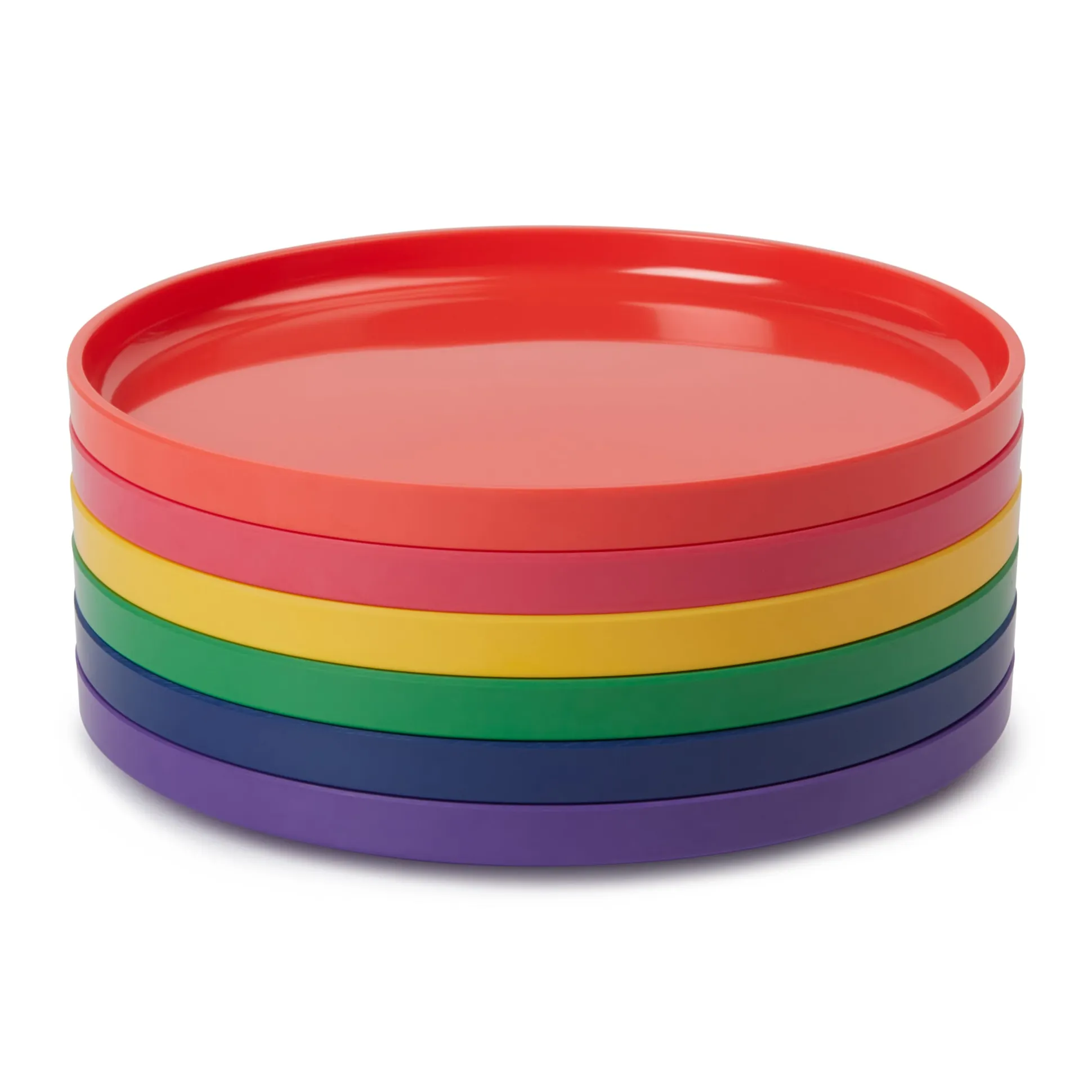 Vignelli Hellerware Rainbow Stacking Dinnerware - Set of 6