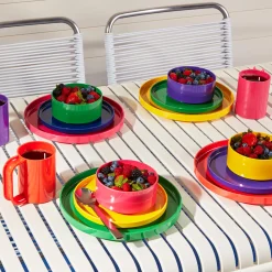Vignelli Hellerware Rainbow Stacking Dinnerware - Set of 6