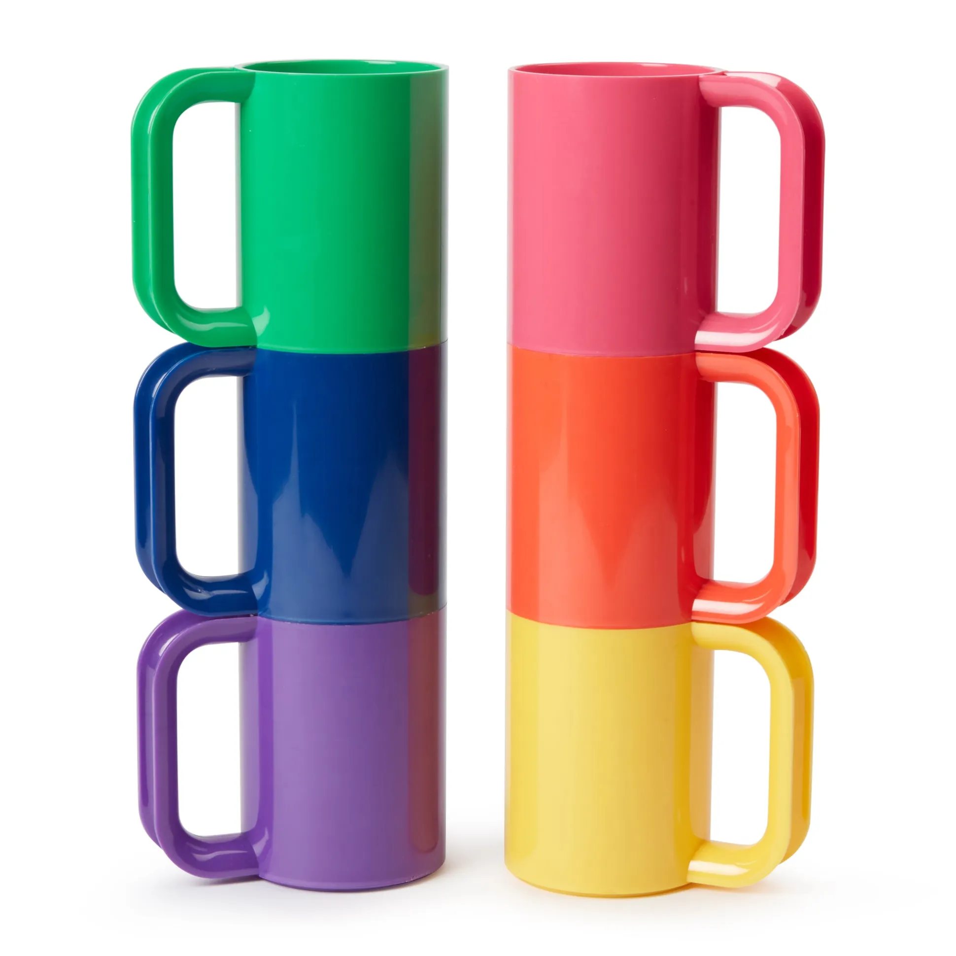 Vignelli Hellerware Rainbow Stacking Dinnerware - Set of 6
