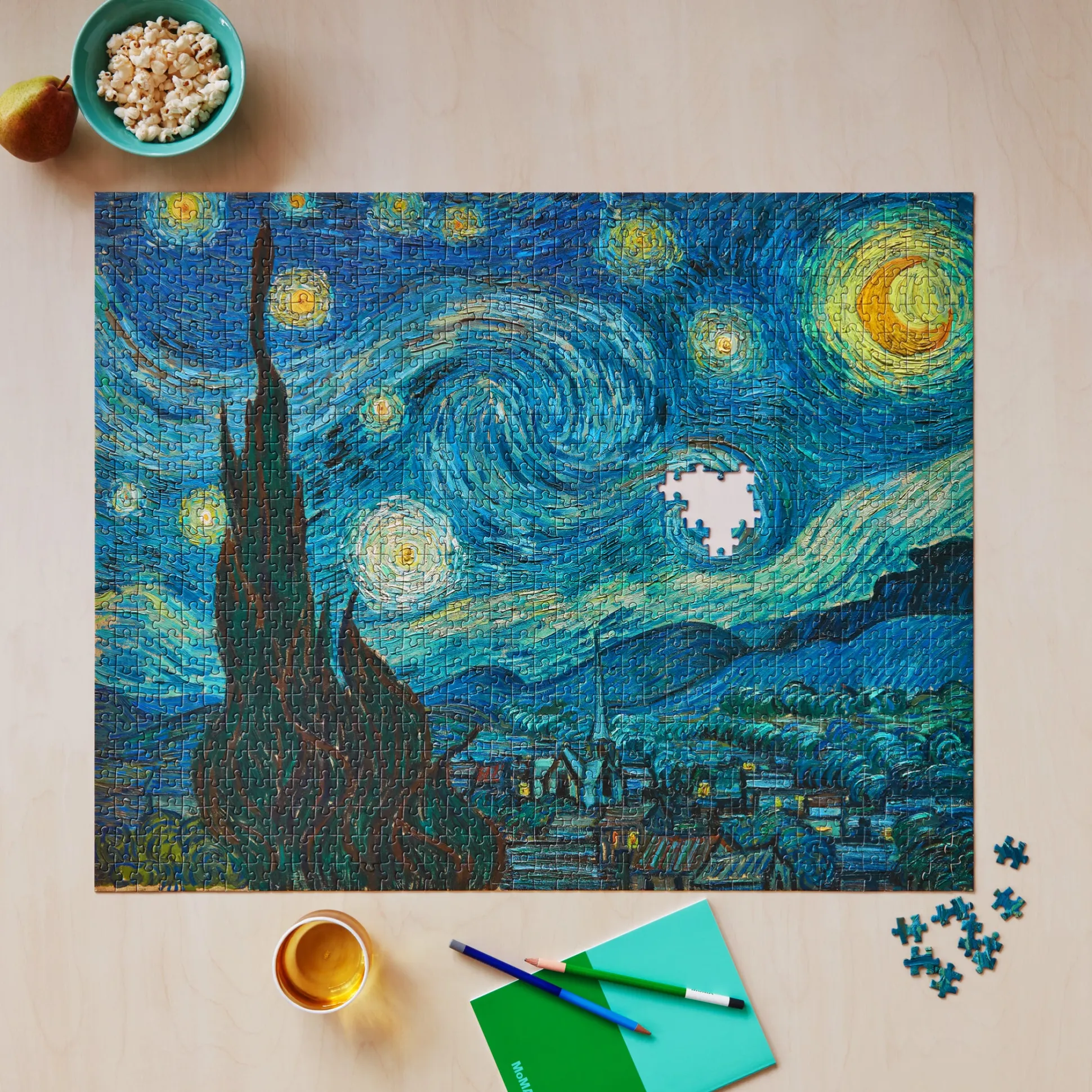 Vincent van Gogh Starry Night Jigsaw Puzzle - 1,000 Pieces