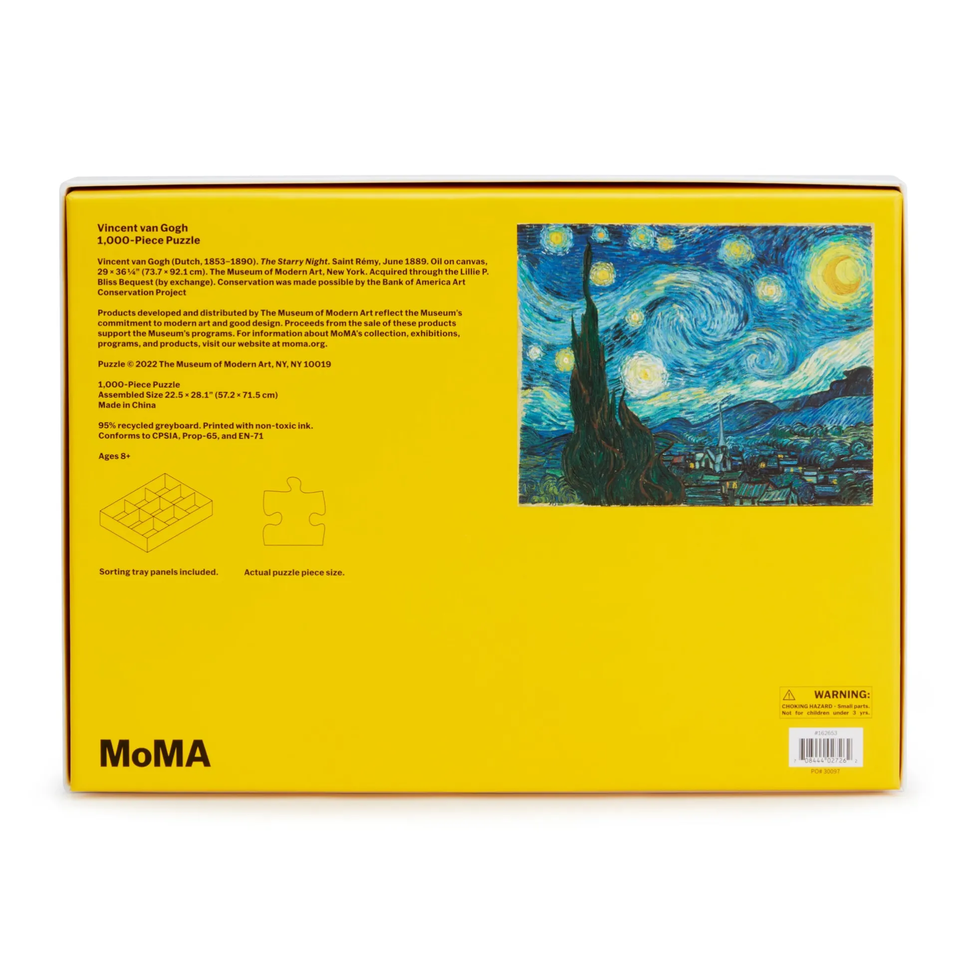 Vincent van Gogh Starry Night Jigsaw Puzzle - 1,000 Pieces